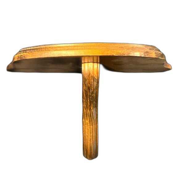 VTG Oak Wood Wall Hanging Knick Knack Display Shelf 12" x 8" - Picture 1 of 4